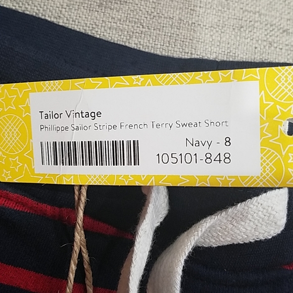 NWT Tailor Vintage Terry Sweat Shorts 8 - Picture 2 of 6